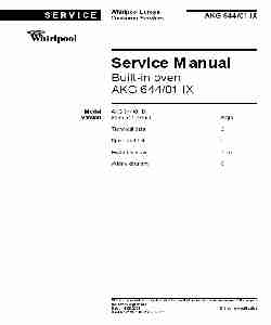 Whirlpool Oven AKG 644 1-page_pdf